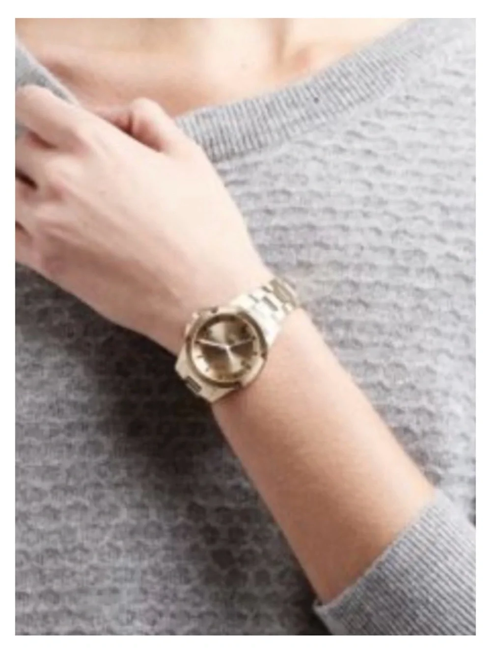NWOT** Anthropologie TRIWA Skala Unisex Watch In. Champagne Gold **Needs Battery